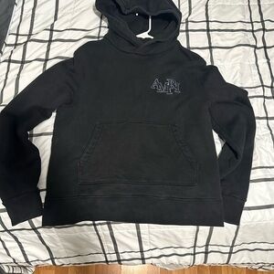 AMIRI Black Pullover Sweater with Logo Detail